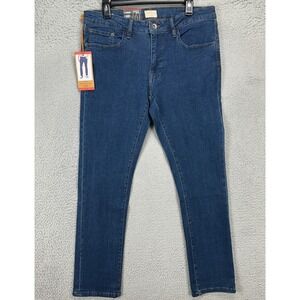 Weatherproof The Dillon Mens Vintage Straight Jeans 34X30 Blue Denim Pants NEW